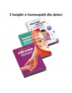 Zestaw 3 książek o homeopatii dla dzieci