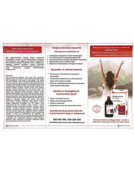 Vitalkomplex - 100% naturalny płynny koncentrat z bioaktywnymi witaminami - 500 ml
