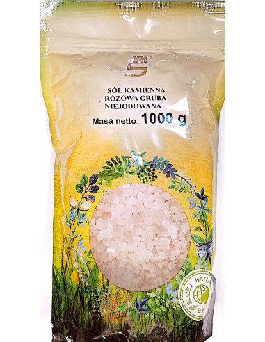 Sól Kłodawska różowa gruba - 1 kg Stanlab