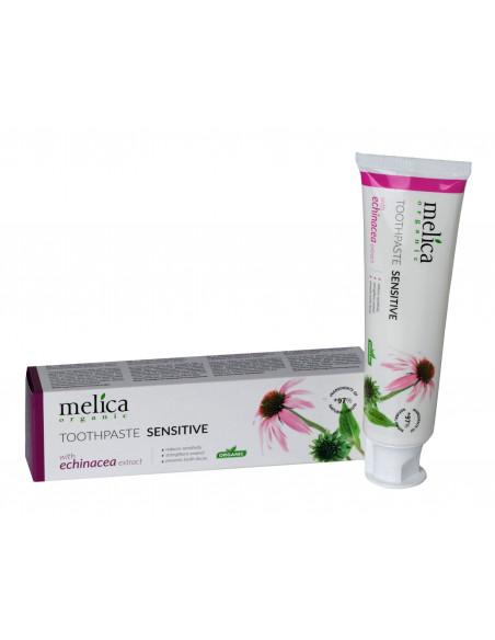 Pasta do zębów - Melica organic - z  jeżówką  do zębów wrażliwych  - bez fluoru - 100 ml
