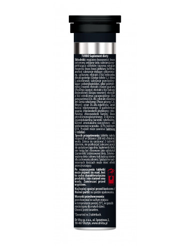 TURBO - Power energy drink - (następca Hussariona) - 20 tabletek musujących Dr Vita