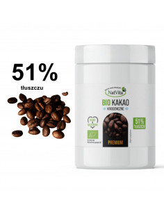 BIO Kakao 51% tłuszczu - niealkalizowane - 150 g