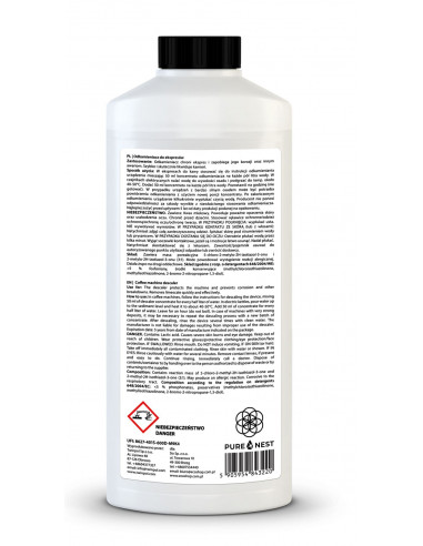 Lider Rynku - Uniwersalny Odkamieniacz do Ekspresów - PURE NEST - 1000 ml