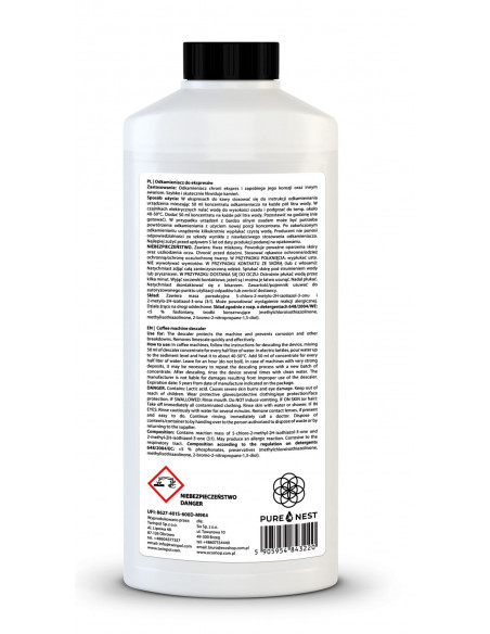 PURE NEST - 2 x 1 L - Uniwersalny Odkamieniacz do Ekspresów
