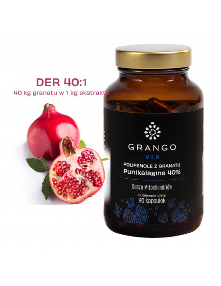 GRANGO MEN - polifenole z granatu - 90 kaps.
