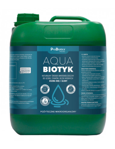Aquabiotyk - do jezior, stawów, oczek wodnych - usuwa muł i glony - 10 L - Probiotics