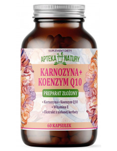 Karnozyna + Koenzym Q10 – 60 kapsułek Apteka Natury