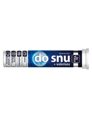 Do snu z walerianą - 20 tabletek musących Dr Vita