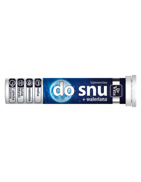 Do snu z walerianą - 20 tabletek musących Dr Vita