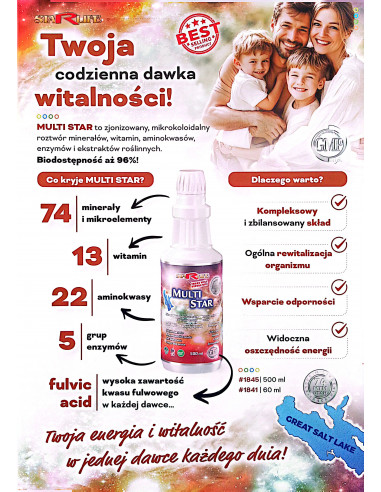 STARLIFE MULTI STAR  – Twoja Codzienna Dawka Witalności! - 500 ml