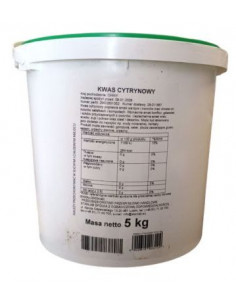 Kwas cytrynowy spożywczy - 5 kg Stanlab 2