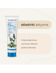 SYLVECO Naturalna Pasta do zębów bez fluoru 100ml 2