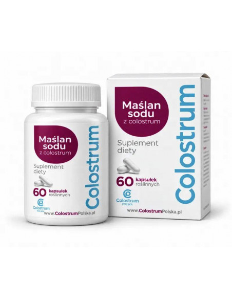 Maślan sodu + Colostrum – 6o kaps.