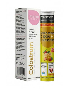 Colostrum Witamina C DUO 1000 – musująca tabletka z 1000 mg witaminy C i colostrum 20 szt. 2